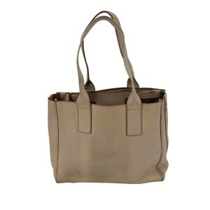Frye Cream Leather Llana Tote Shoulder Bag